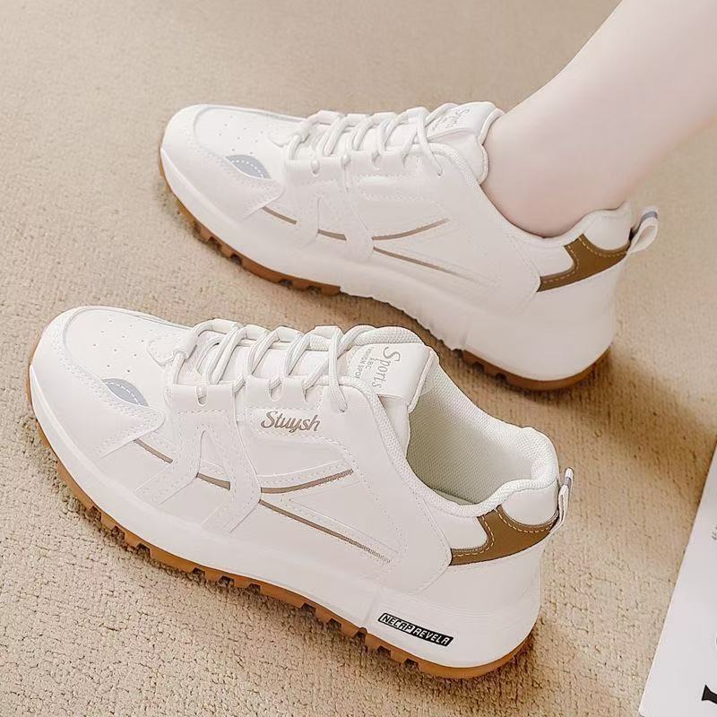 Women'S Shoes Trendy - Tênis Casuais Brancos Femininos da Moda,