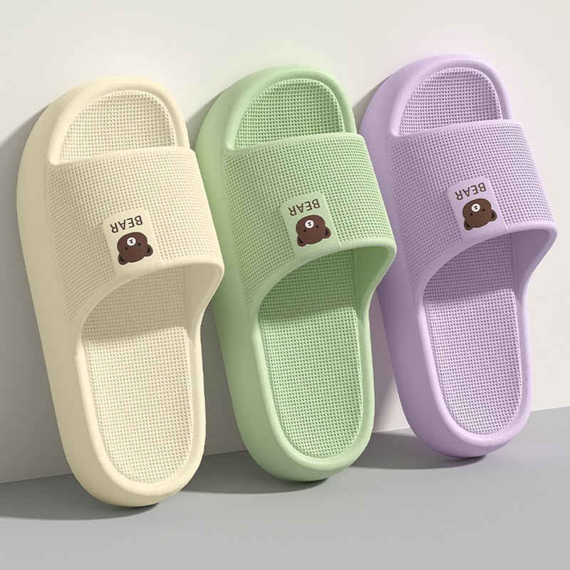 Mule Slip On - Chinelo Plataforma Grosso Urso Fofo Feminino