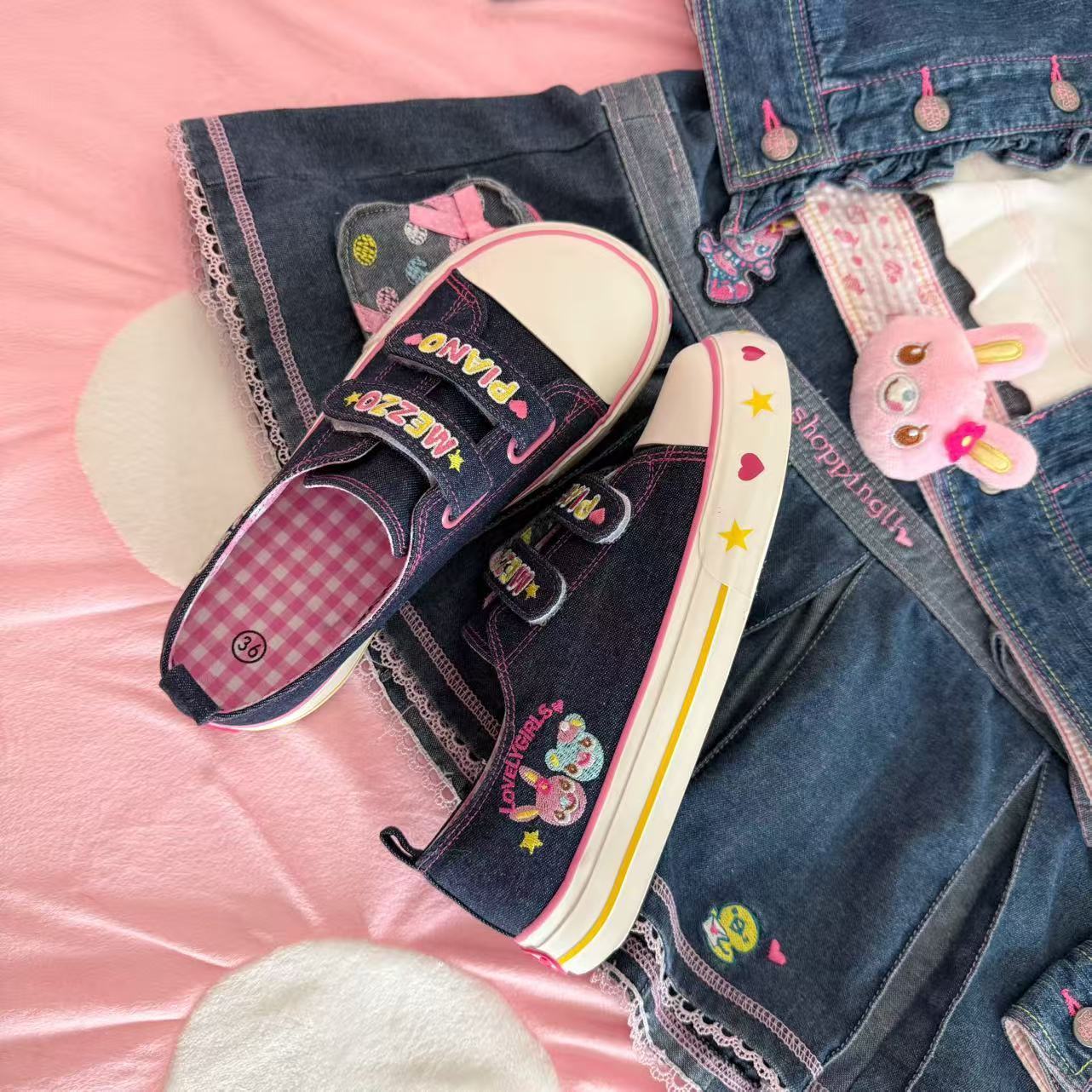 Women Shoes Store - Tênis Casual de Cano Baixo Bordado