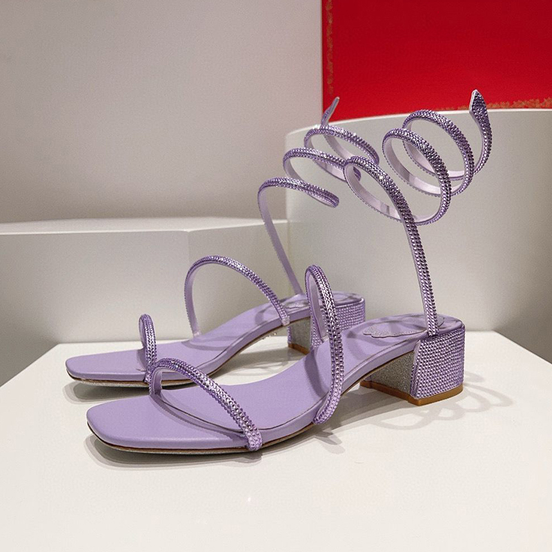 Gladiator Sandal Women - Dedo do pé quadrado grosso sandálias