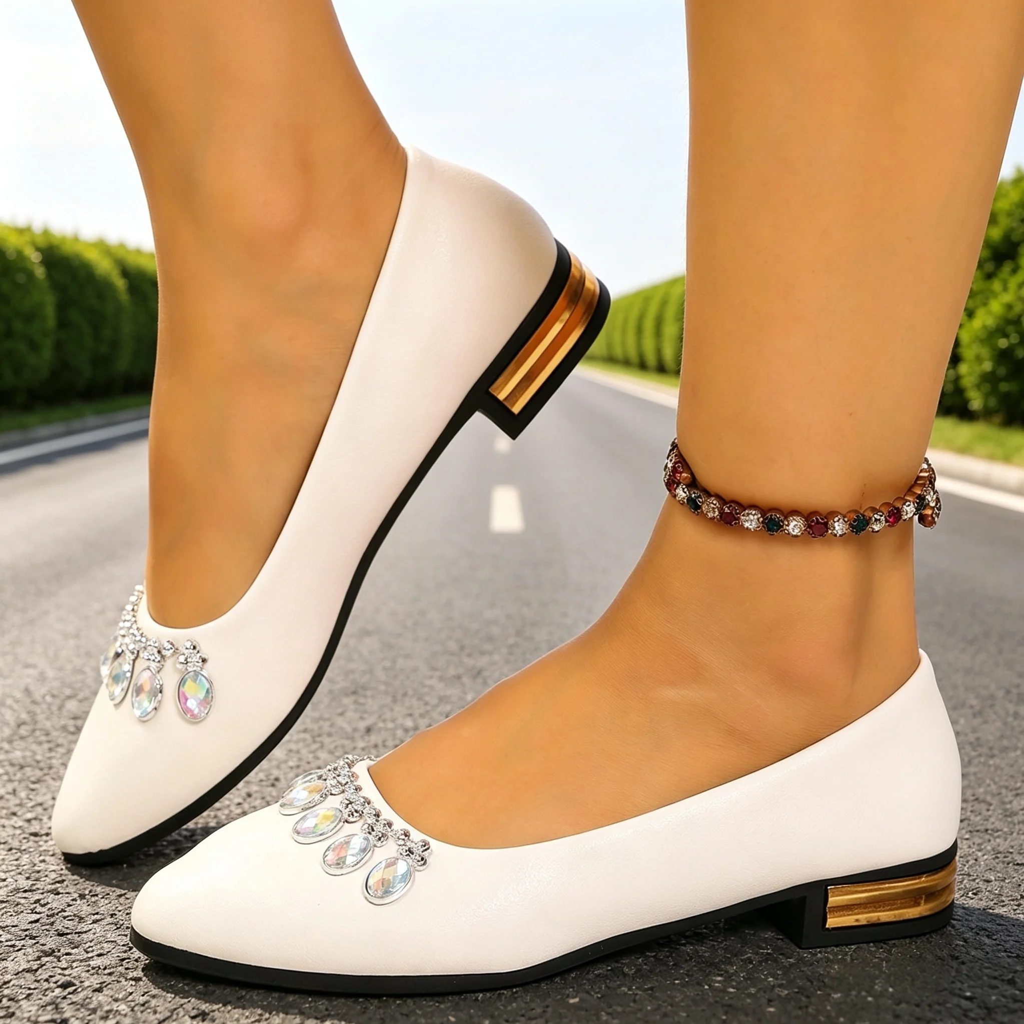 Women Shoes Store - Sapatilhas Femininas de Bico Fino, Tamanhos