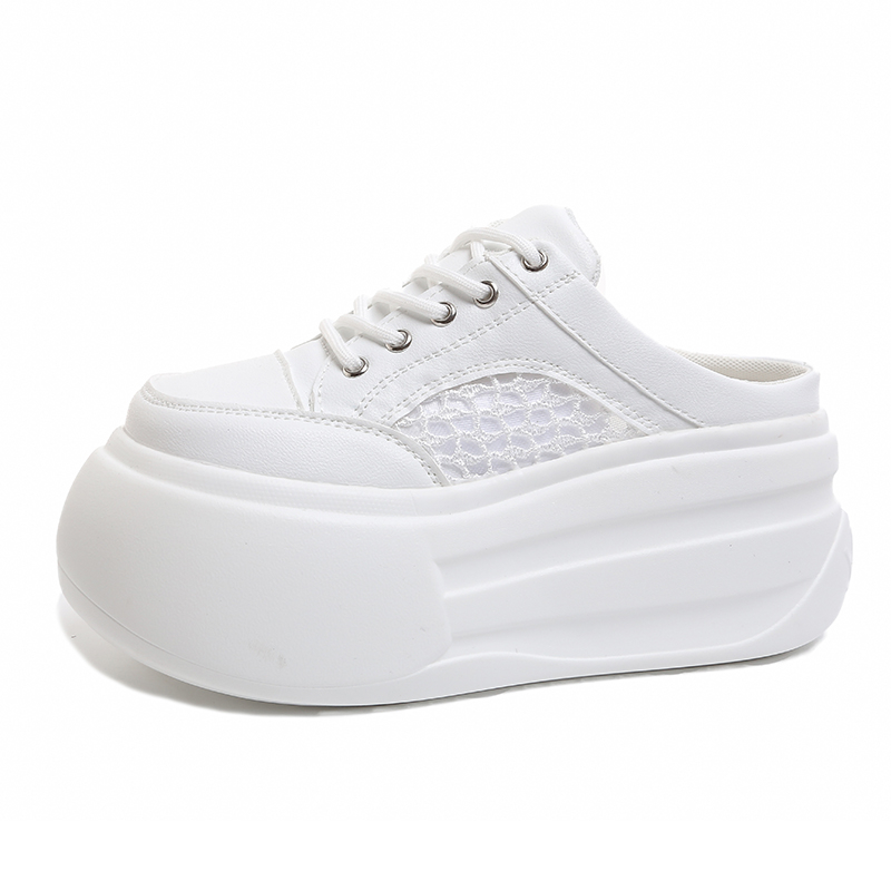 Wedge Heeled Sneaker - Sandálias Femininas de Salto Alto de