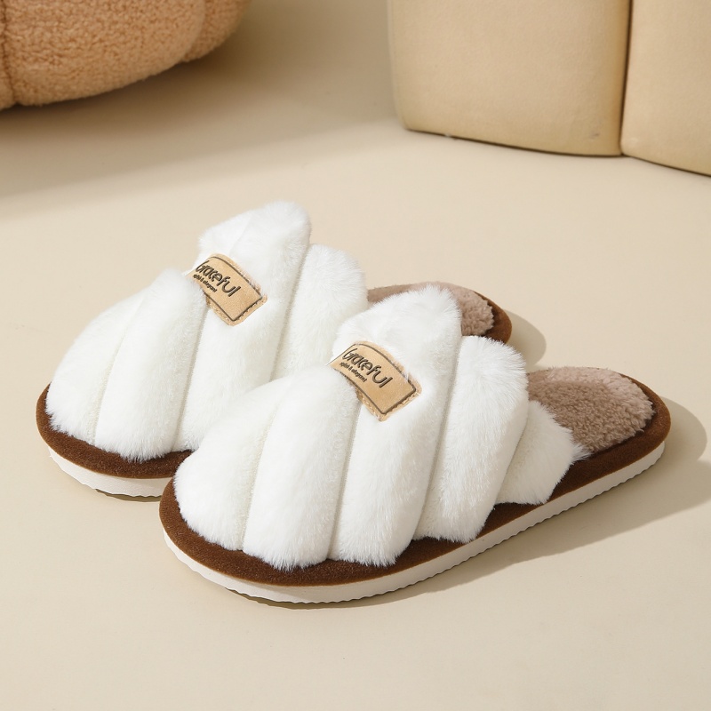 Mule Slip On - Chinelos de Pelúcia Quentes de Inverno