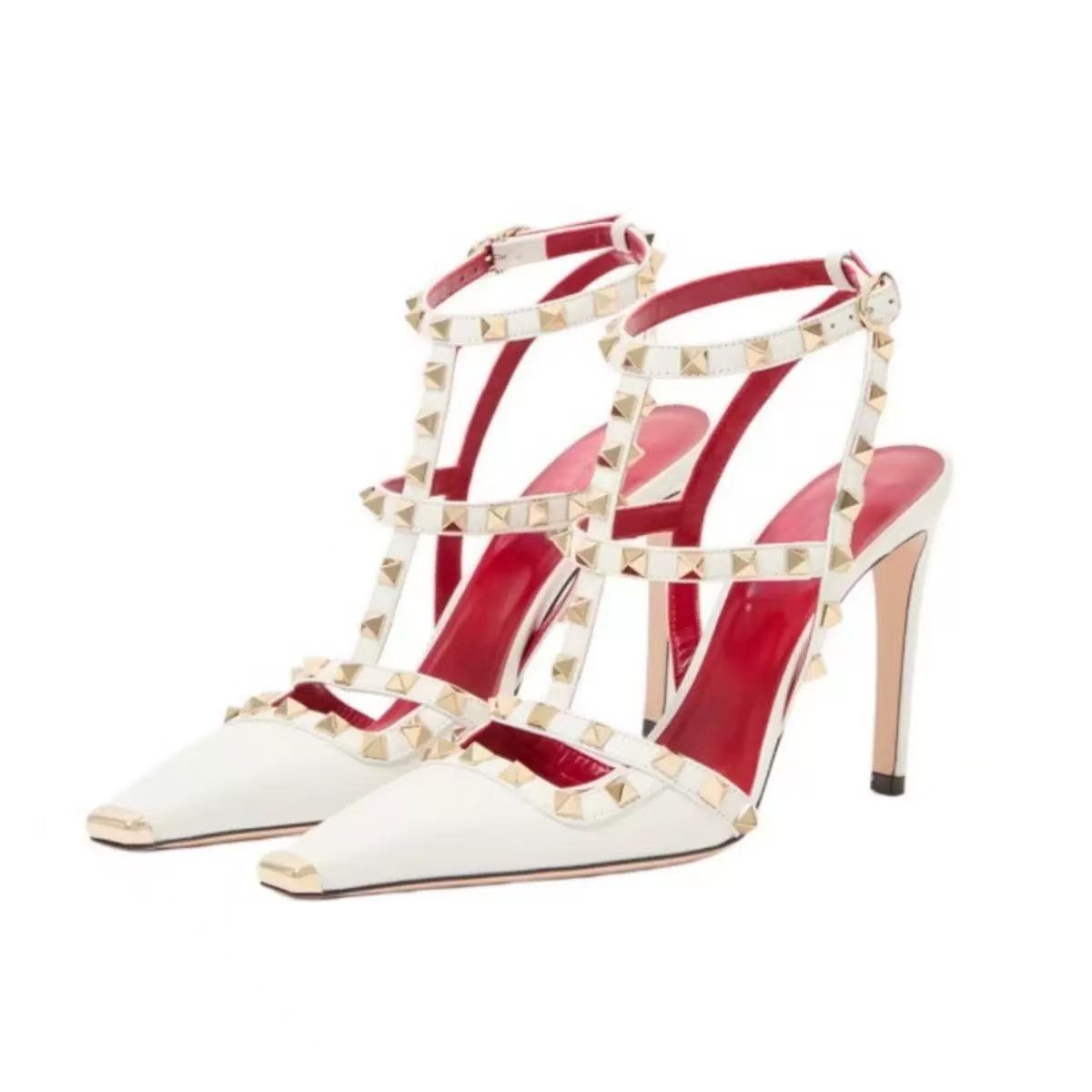 Gladiator Sandal Women - Sapatos de Salto Alto com Ponta