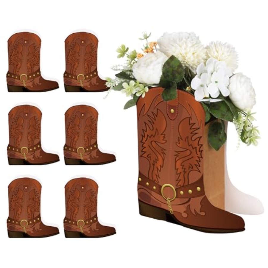 Western Cowgirl Boot - 8 Conjuntos de Caixas Decorativas em