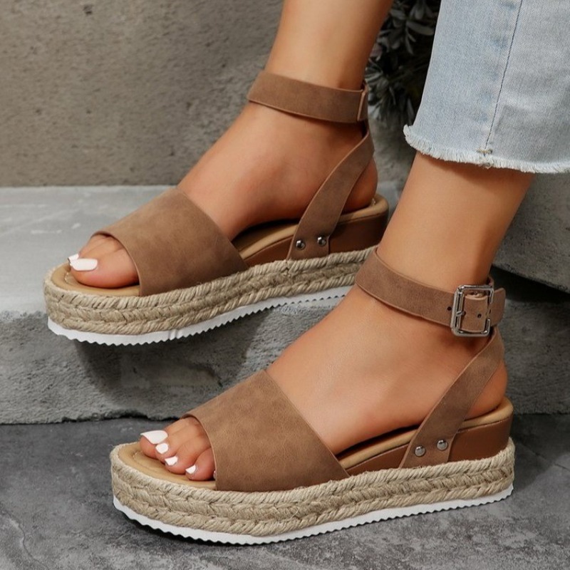 Women'S Shoes Trendy - Novas Sandálias Femininas de Salto Anabela