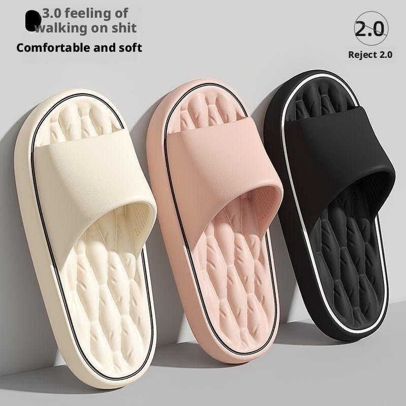 Mule Slip On - Chinelos com padrão de linha para