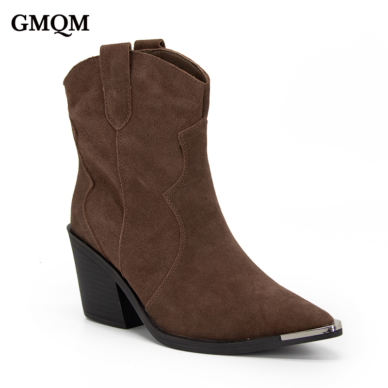 GMQM 2025 Botas femininas conf - Western Cowgirl Boot avaliação e preço