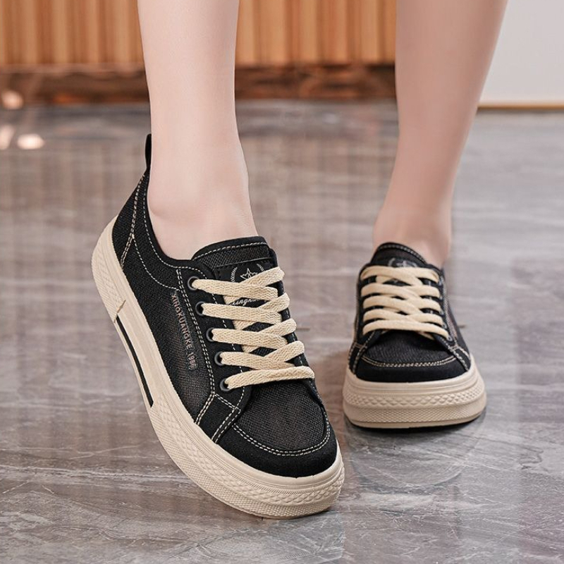 Novos Tênis Casuais de Lona pa - Women'S Shoes Trendy avaliação e preço