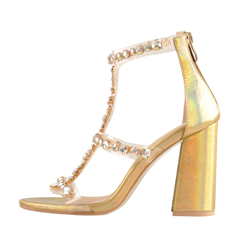 Sandálias Gladiadoras Feminina - Rhinestone Sandal Women avaliação e preço