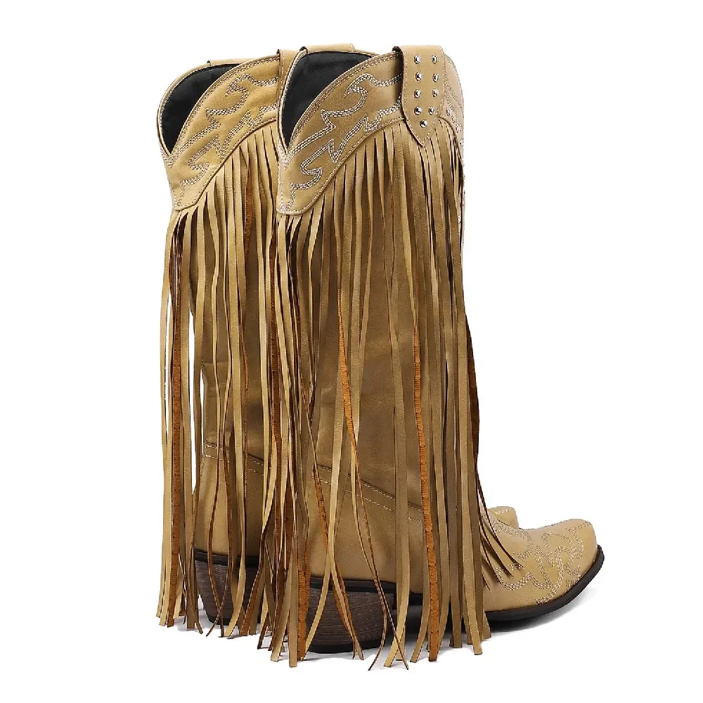 Franja rebite ocidental femini - Western Cowgirl Boot avaliação e preço