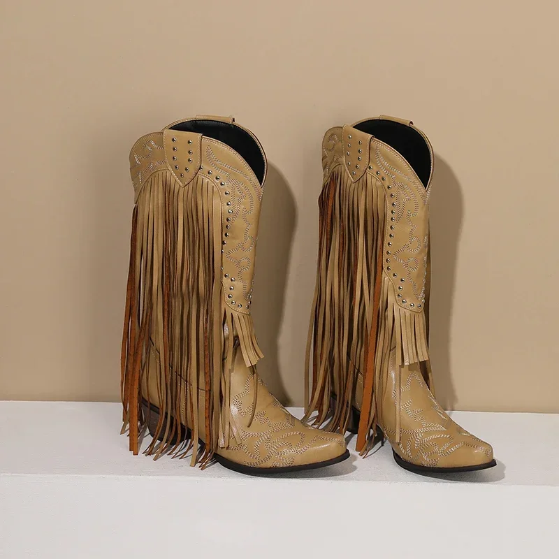 Franja rebite ocidental femini - Western Cowgirl Boot avaliação e preço