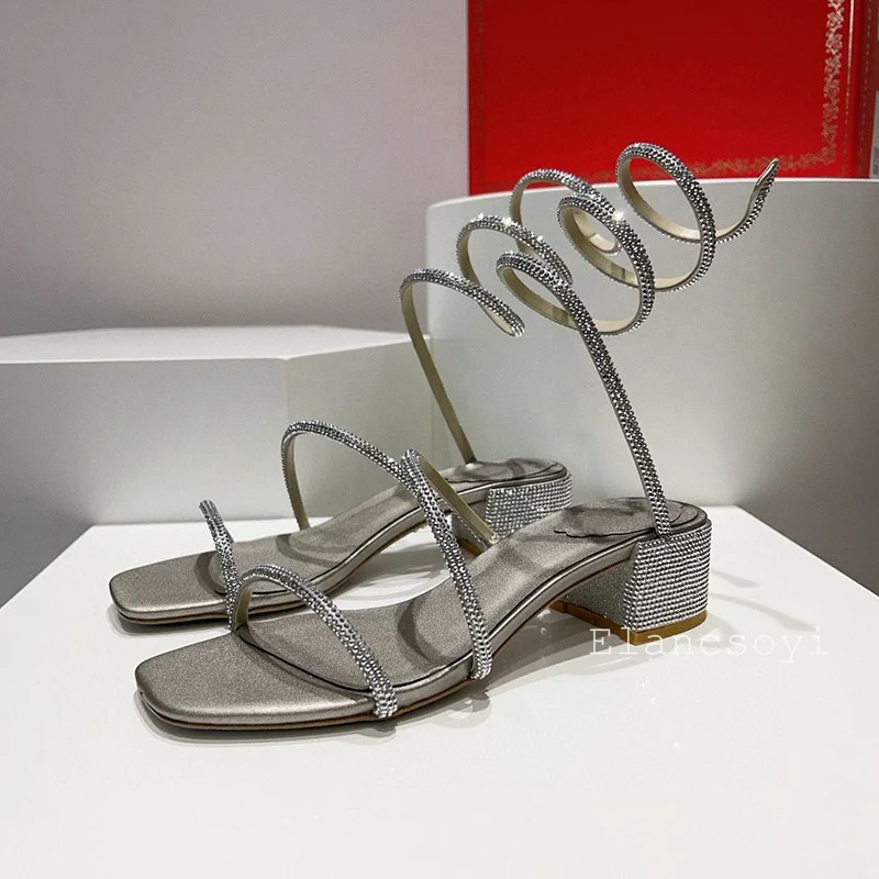 Dedo do pé quadrado grosso san - Gladiator Sandal Women avaliação e preço