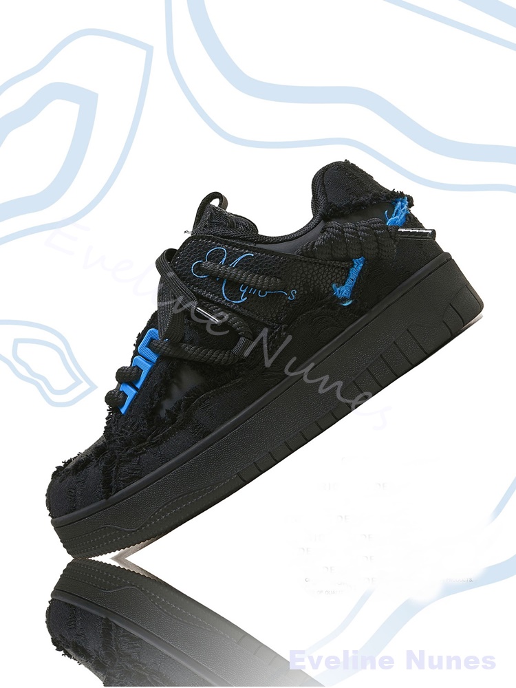Tênis Plataforma Unissex Preto - Women'S Shoes Trendy avaliação e preço