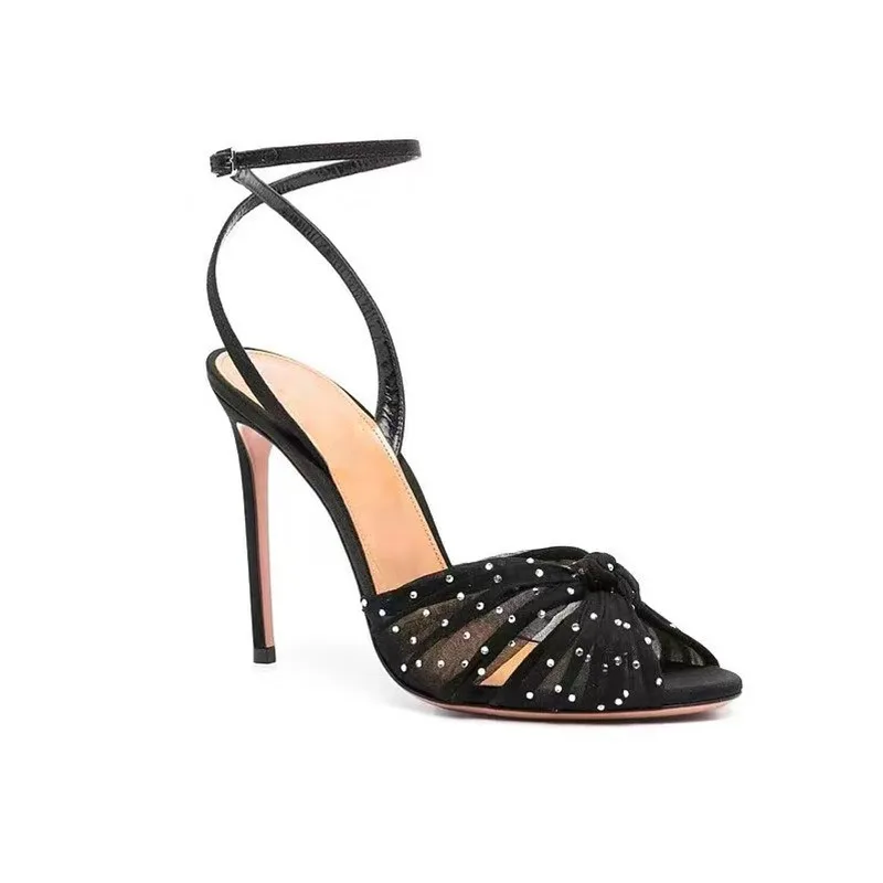 Sandália Feminina de Salto Fin - Rhinestone Sandal Women avaliação e preço