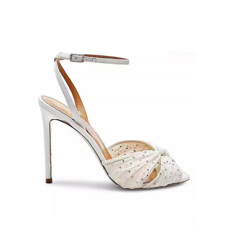 Sandália Feminina de Salto Fin - Rhinestone Sandal Women avaliação e preço