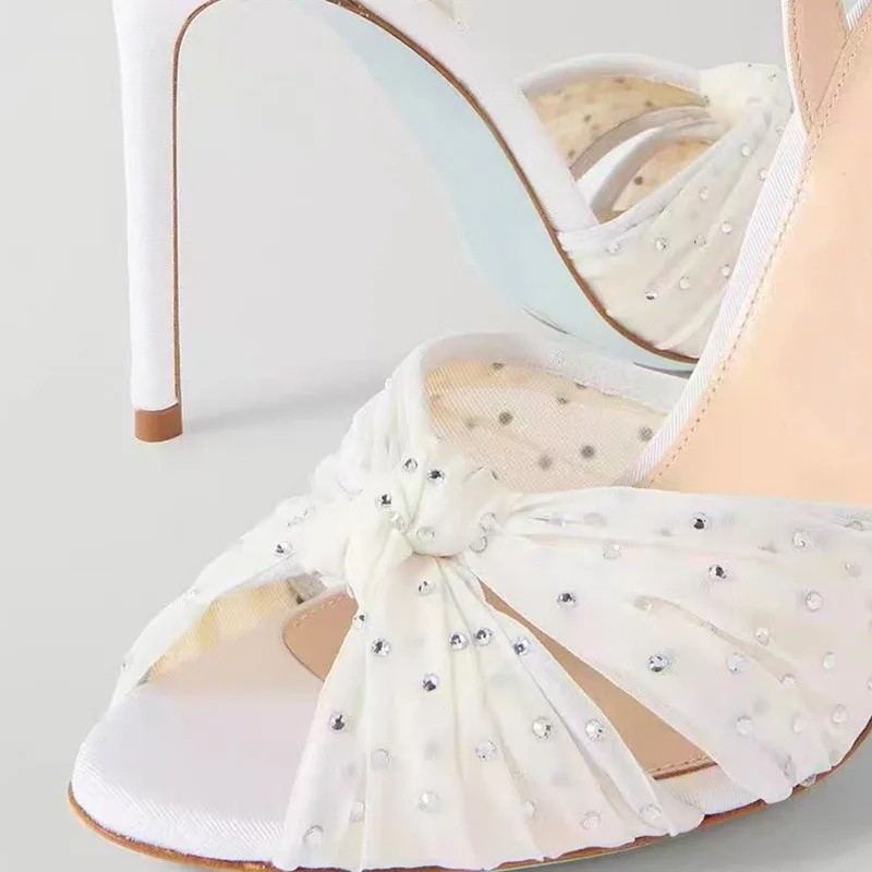Sandália Feminina de Salto Fin - Rhinestone Sandal Women avaliação e preço