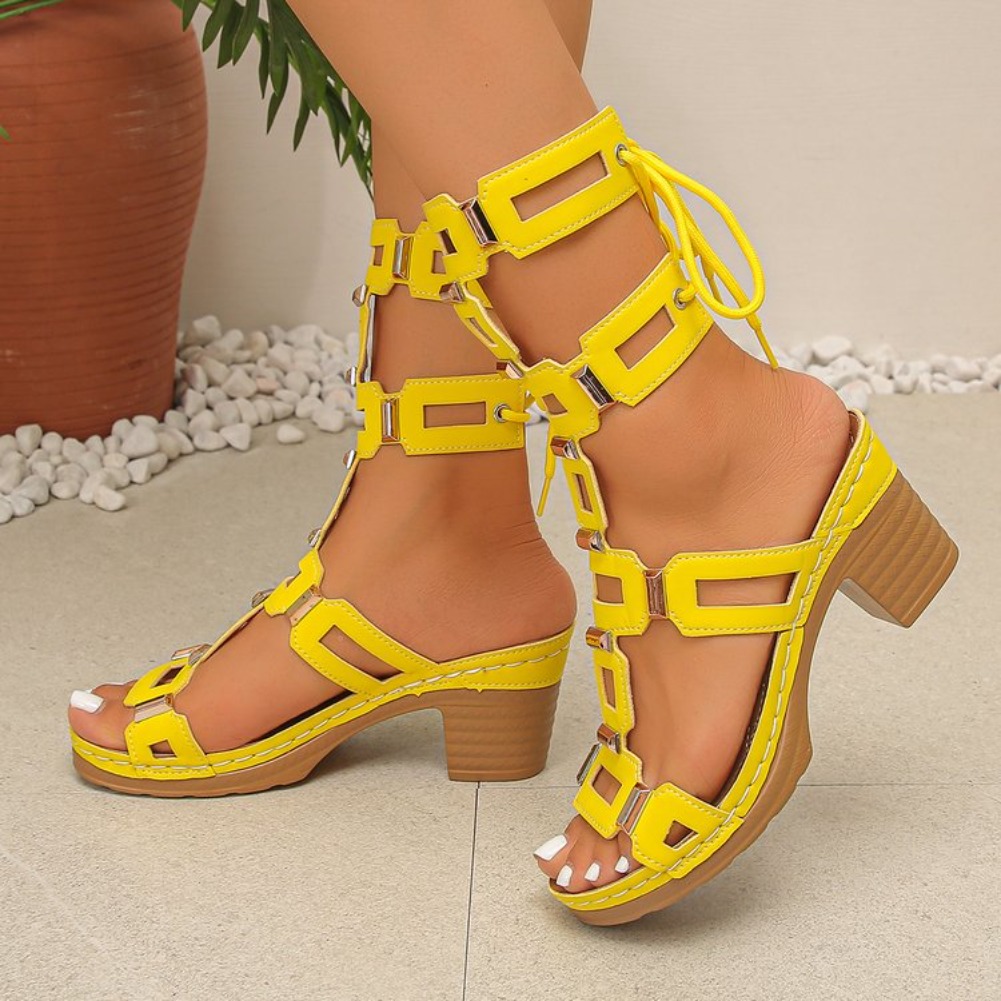 Sandálias Femininas de Salto A - Gladiator Sandal Women avaliação e preço