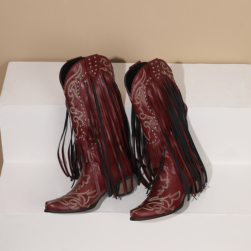 Botas de panturrilha média par - Western Cowgirl Boot avaliação e preço