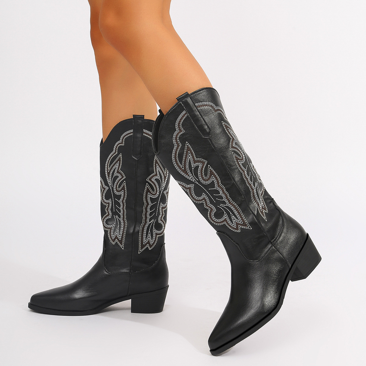 Plus size 43 bloco saltos mead - Western Cowgirl Boot avaliação e preço