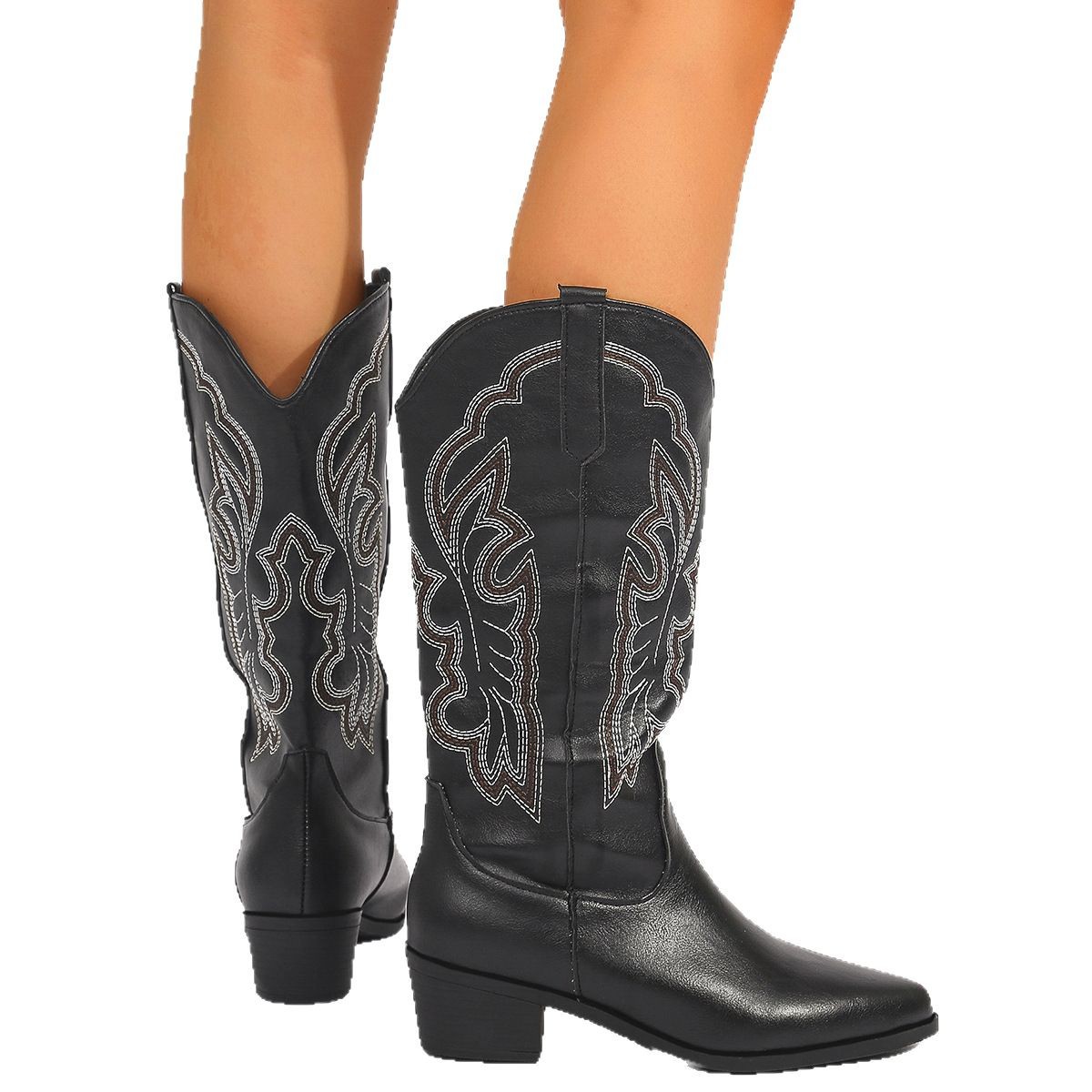 Plus size 43 bloco saltos mead - Western Cowgirl Boot avaliação e preço