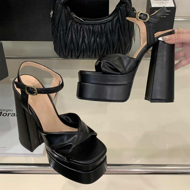 Estilo estrela moda dupla plat - Gladiator Sandal Women avaliação e preço