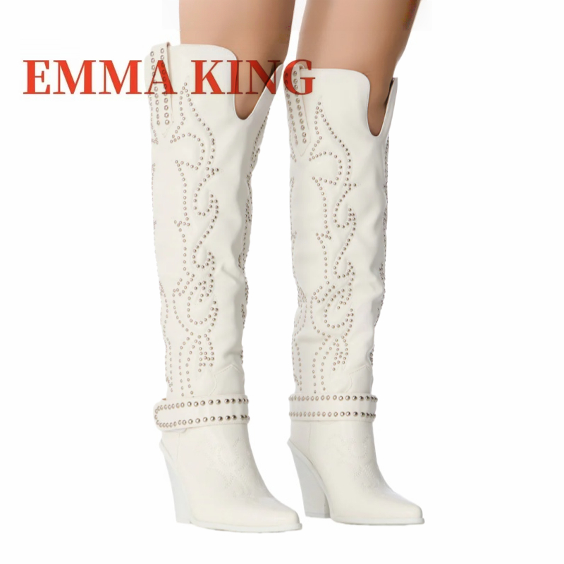 Botas Femininas de Cano Alto c - Western Cowgirl Boot avaliação e preço
