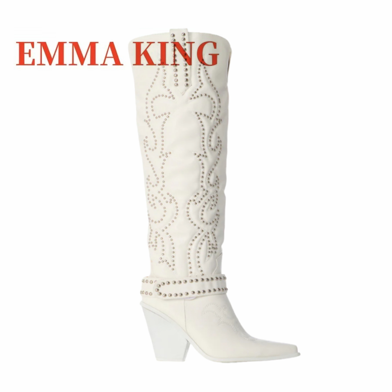 Botas Femininas de Cano Alto c - Western Cowgirl Boot avaliação e preço