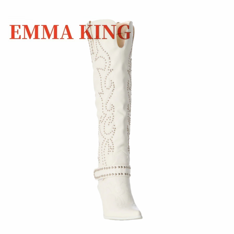 Botas Femininas de Cano Alto c - Western Cowgirl Boot avaliação e preço