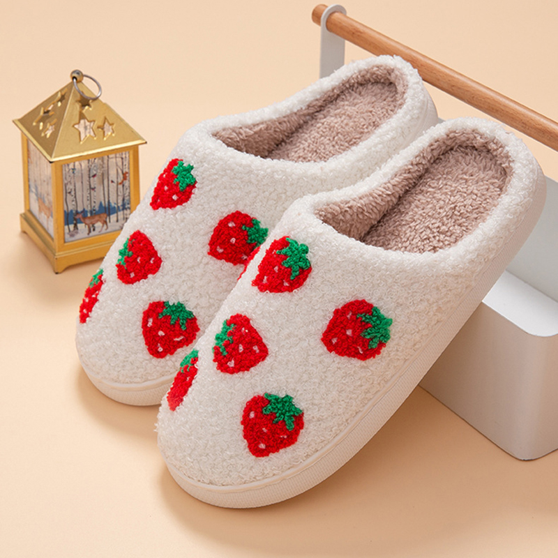 Chinelos Femininos de Morango  - Mule Slip On avaliação e preço