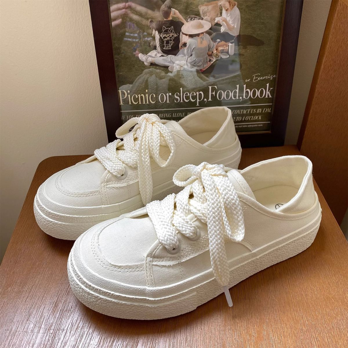 Moda coreana feita tênis de lo - Women'S Shoes Trendy avaliação e preço