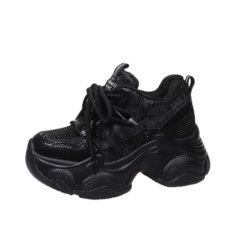 Tênis Chunky Feminino 8CM Novo - Wedge Heeled Sneaker avaliação e preço