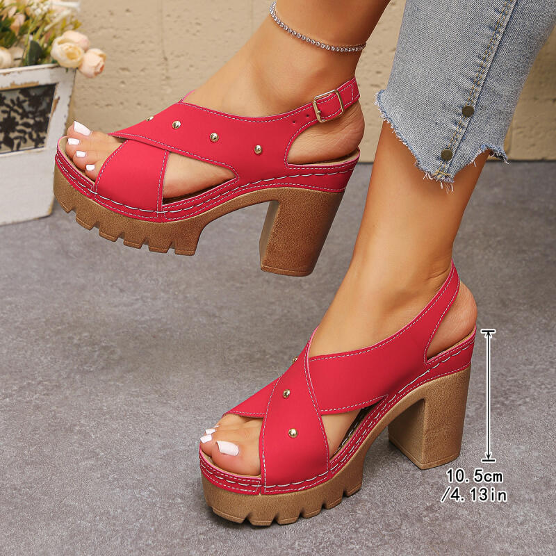 Vintage super salto alto cinta - Gladiator Sandal Women avaliação e preço