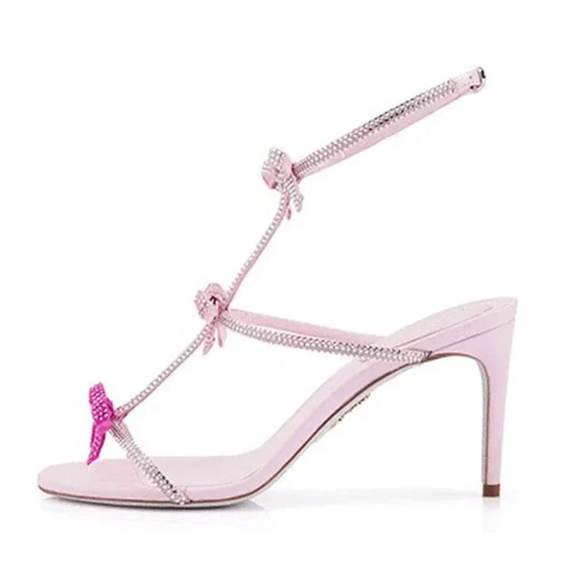 Aneikeh elegante seda strass d - Rhinestone Sandal Women avaliação e preço